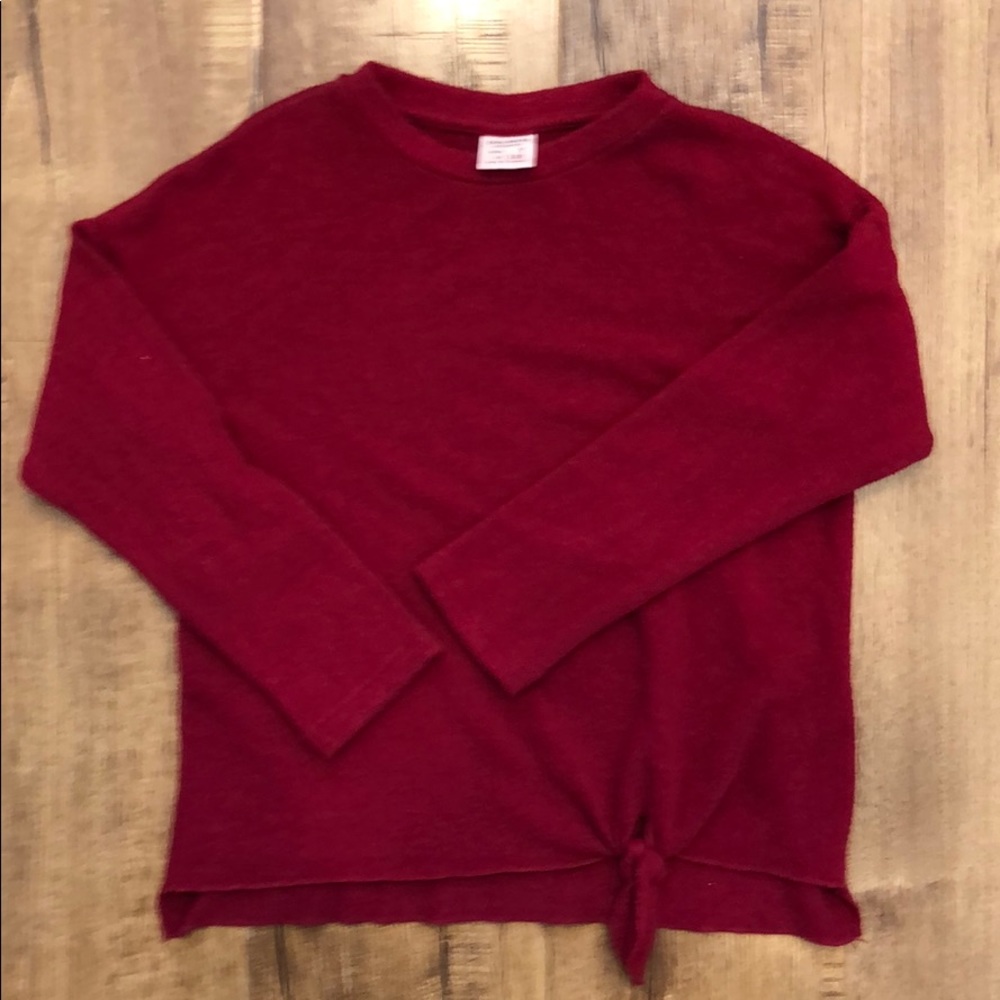Plush cotton sweater